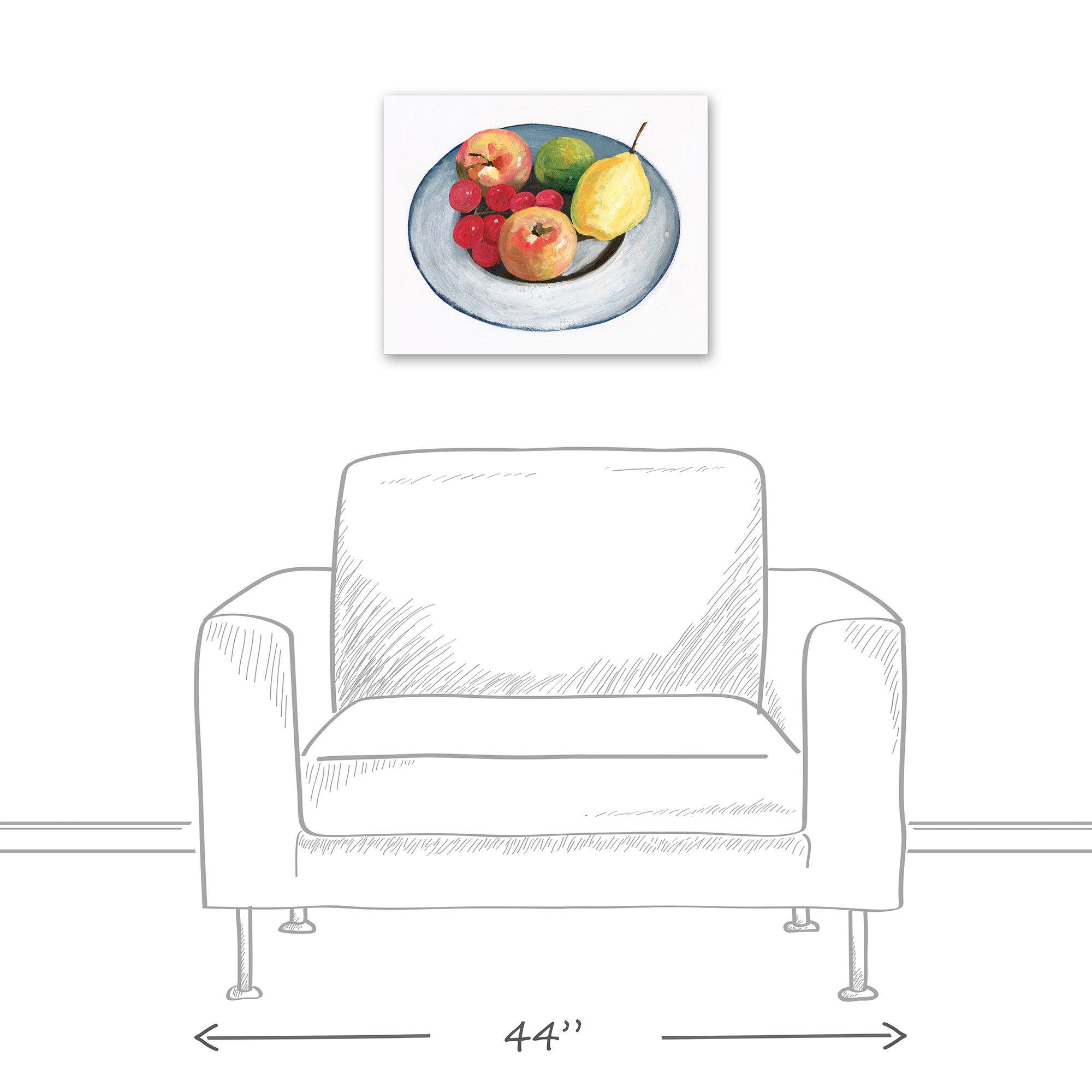 Rainbow Fruit Bowl 16" x 20" Canvas Wall Art